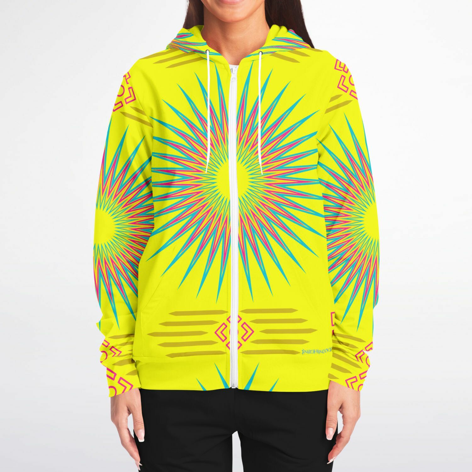 $NiieihiiNookei Fashion Zip-Up Hoodie - AOP