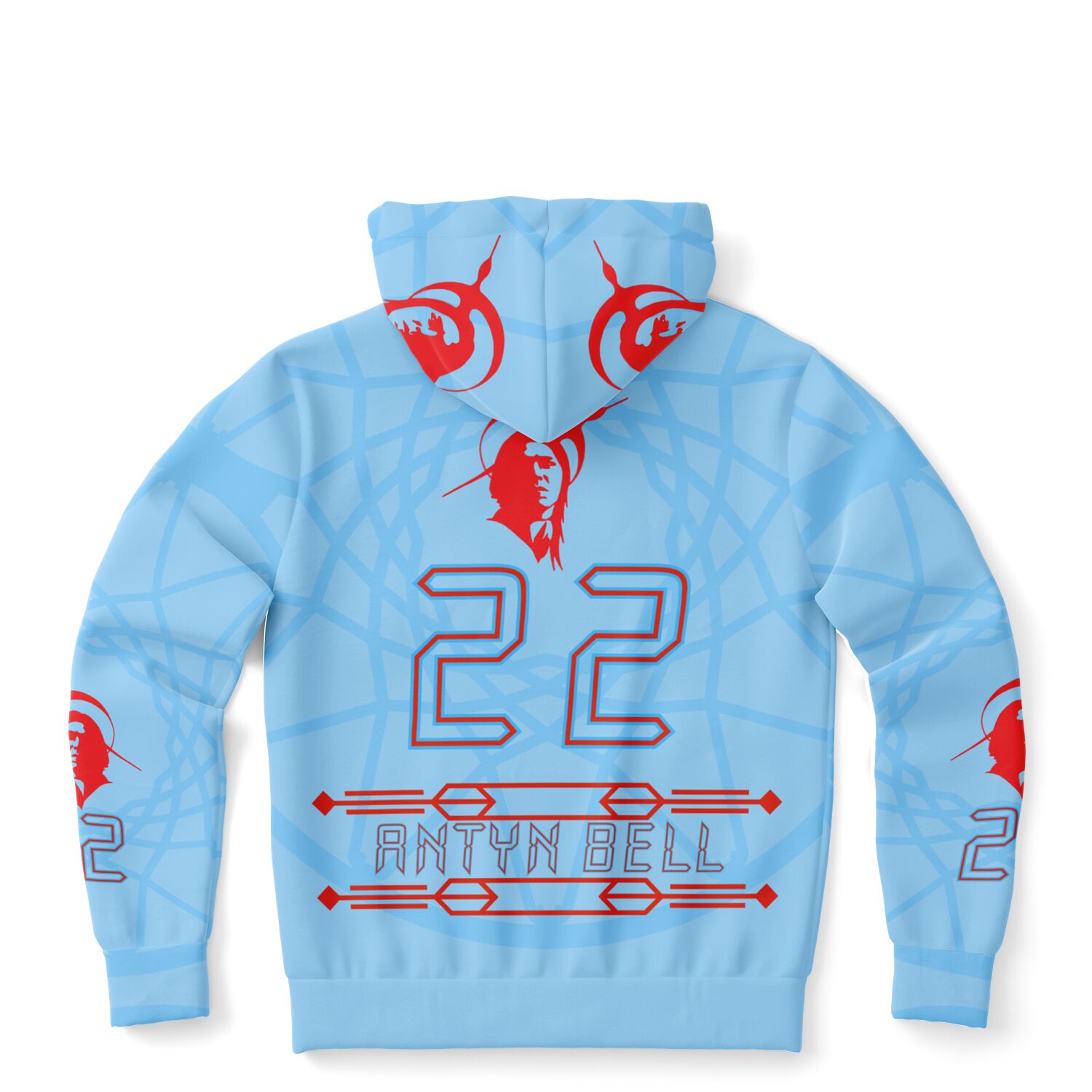 $NiieihiiNookei Athletic Zip-Up Hoodie - AOP