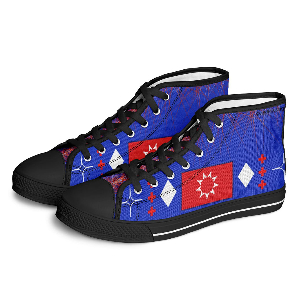 $NiieihiiNookei OST FLAG High Top Shoes - AOP