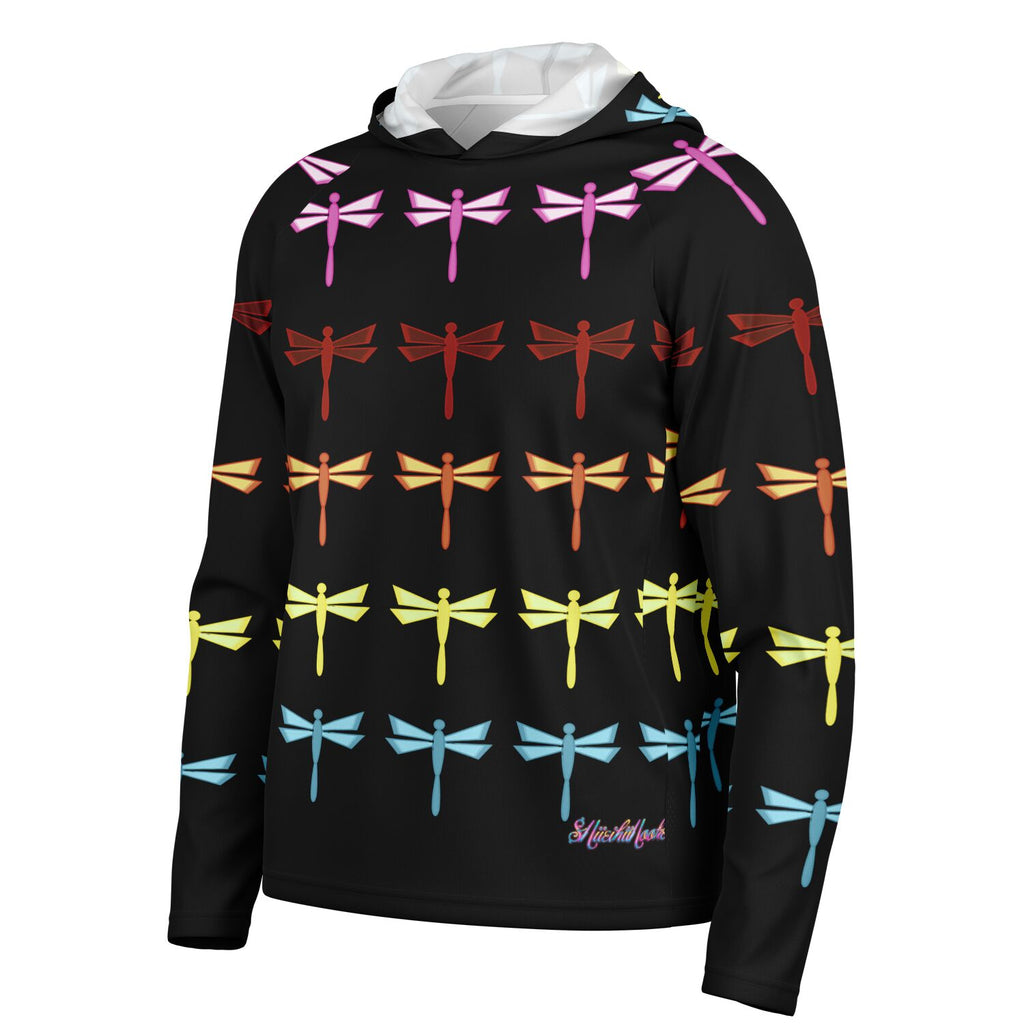 $NiieihiiNookei Long Sleeve Hooded Performance Shirt - AOP