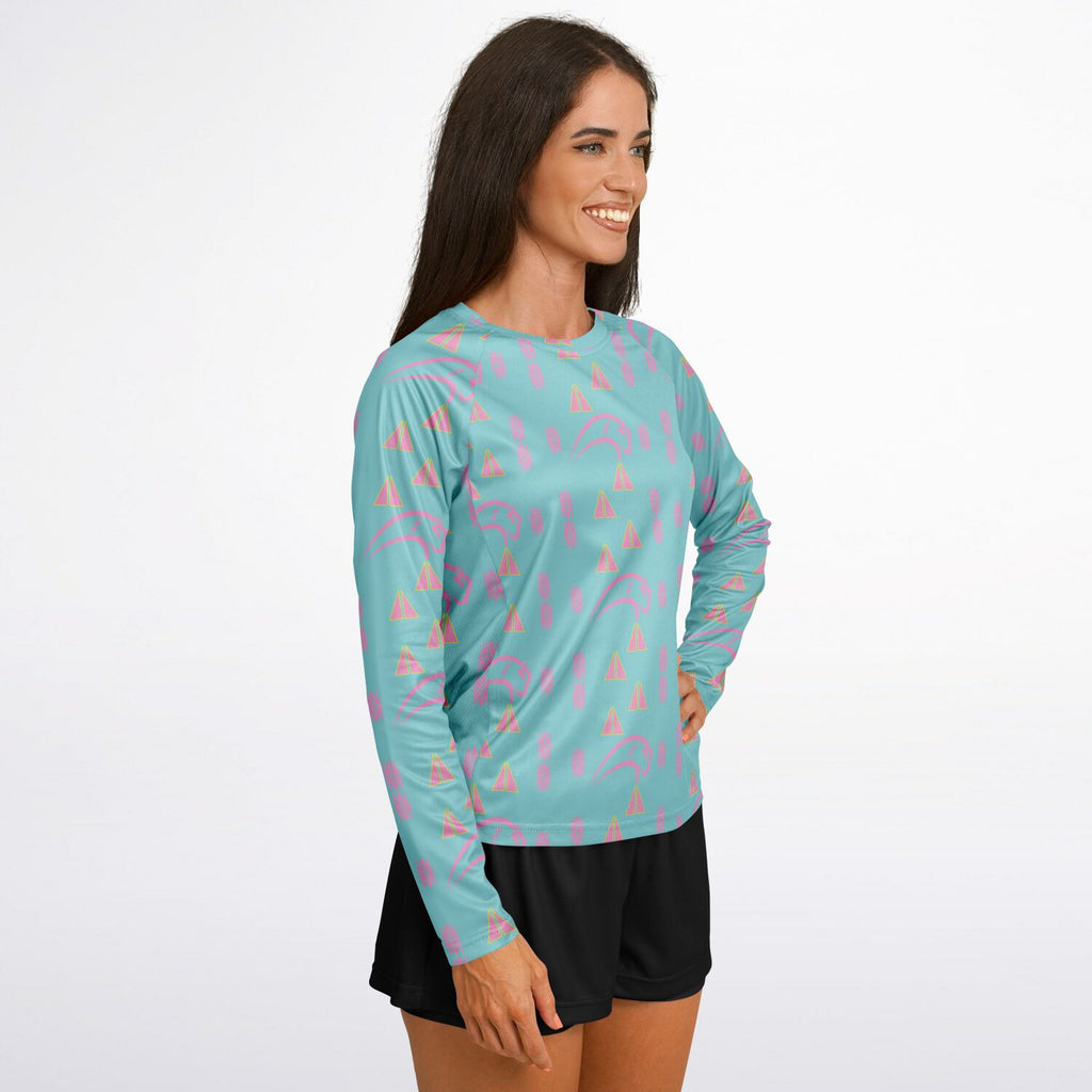Women's Long Sleeve Performance Shirt - AOP