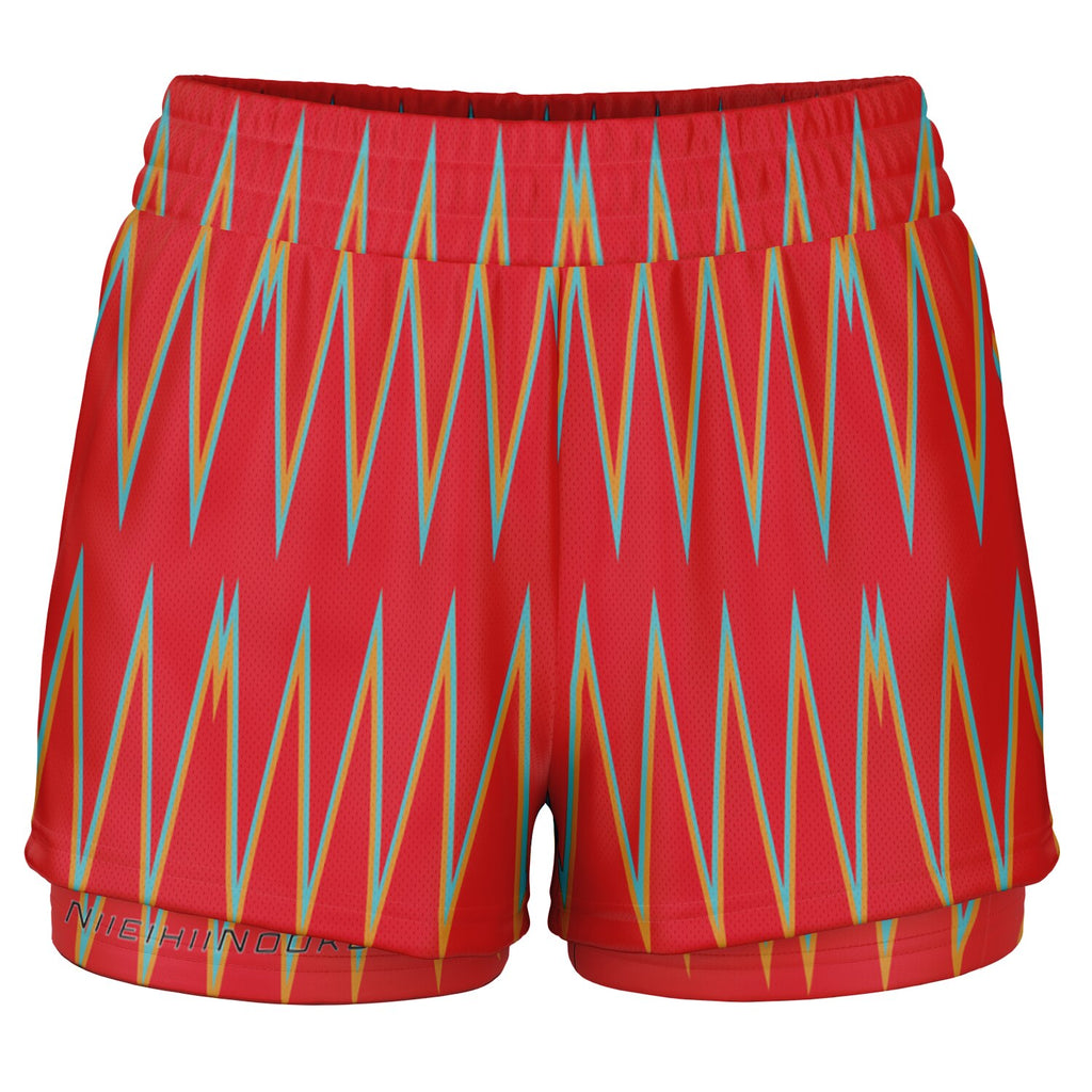 $NiieihiiNookei Women's 2-in-1 Shorts - AOP