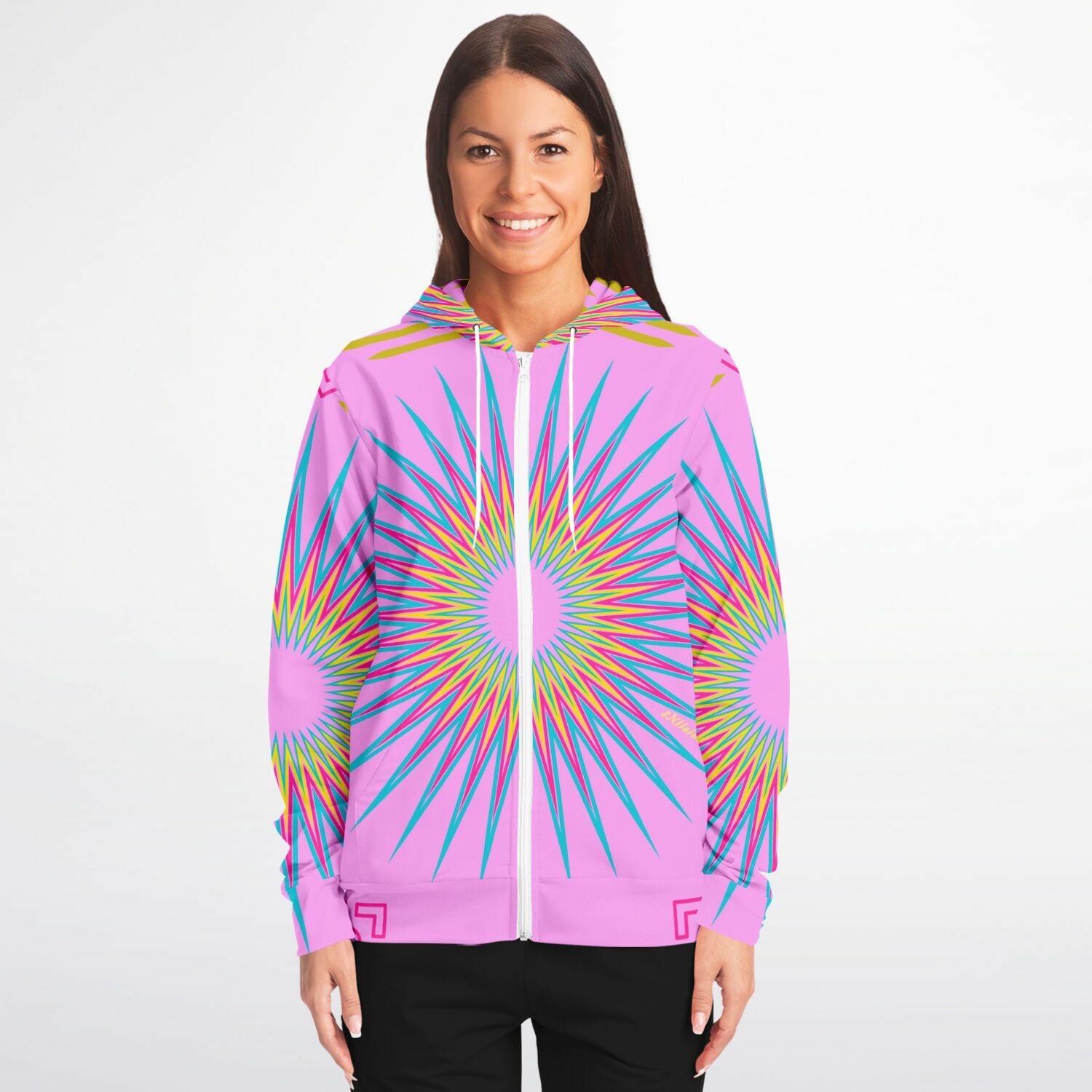 $NiieihiiNookei Fashion Zip-Up Hoodie - AOP