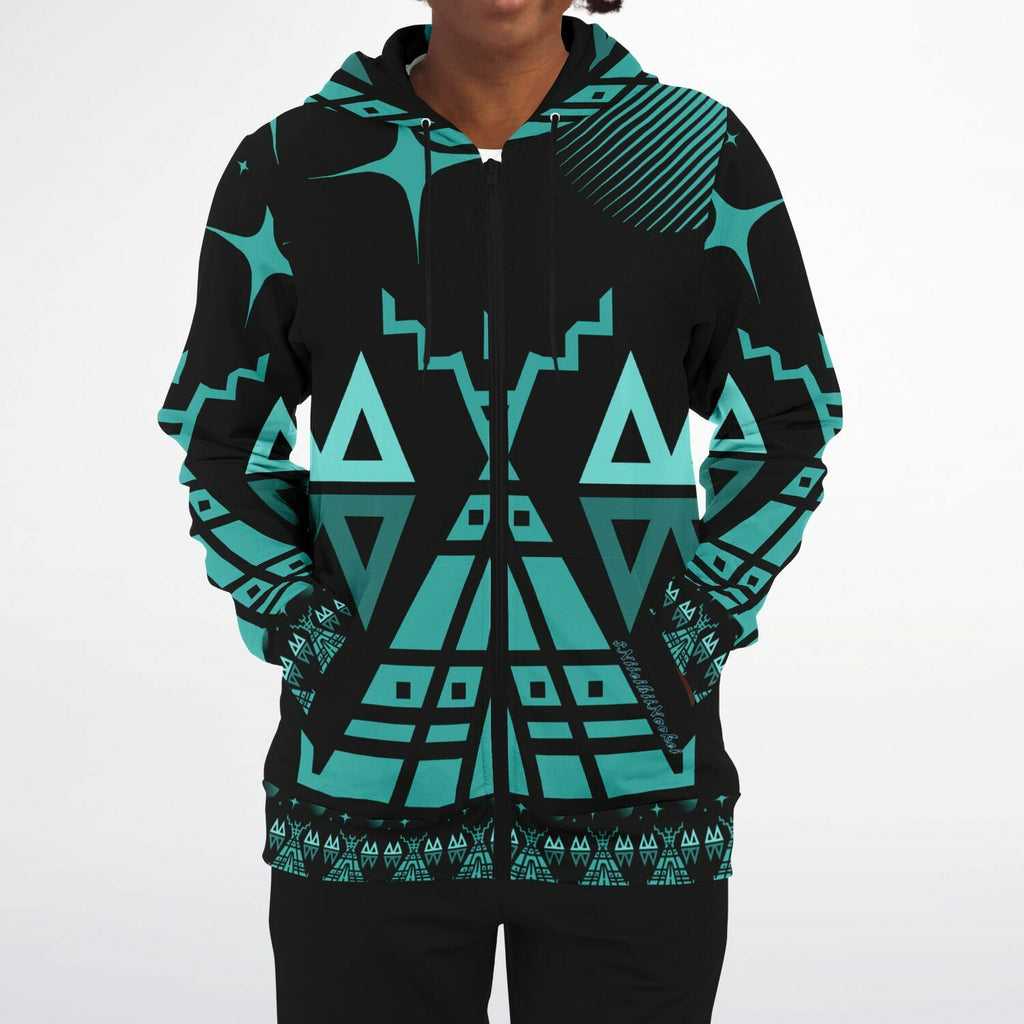 $NiieihiiNookei Fashion Zip-Up Hoodie - AOP