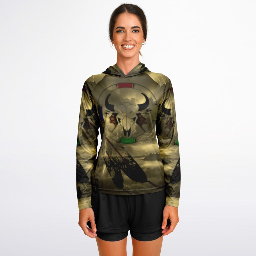 $NiieihiiNookei  Hooded Performance Shirt - AOP