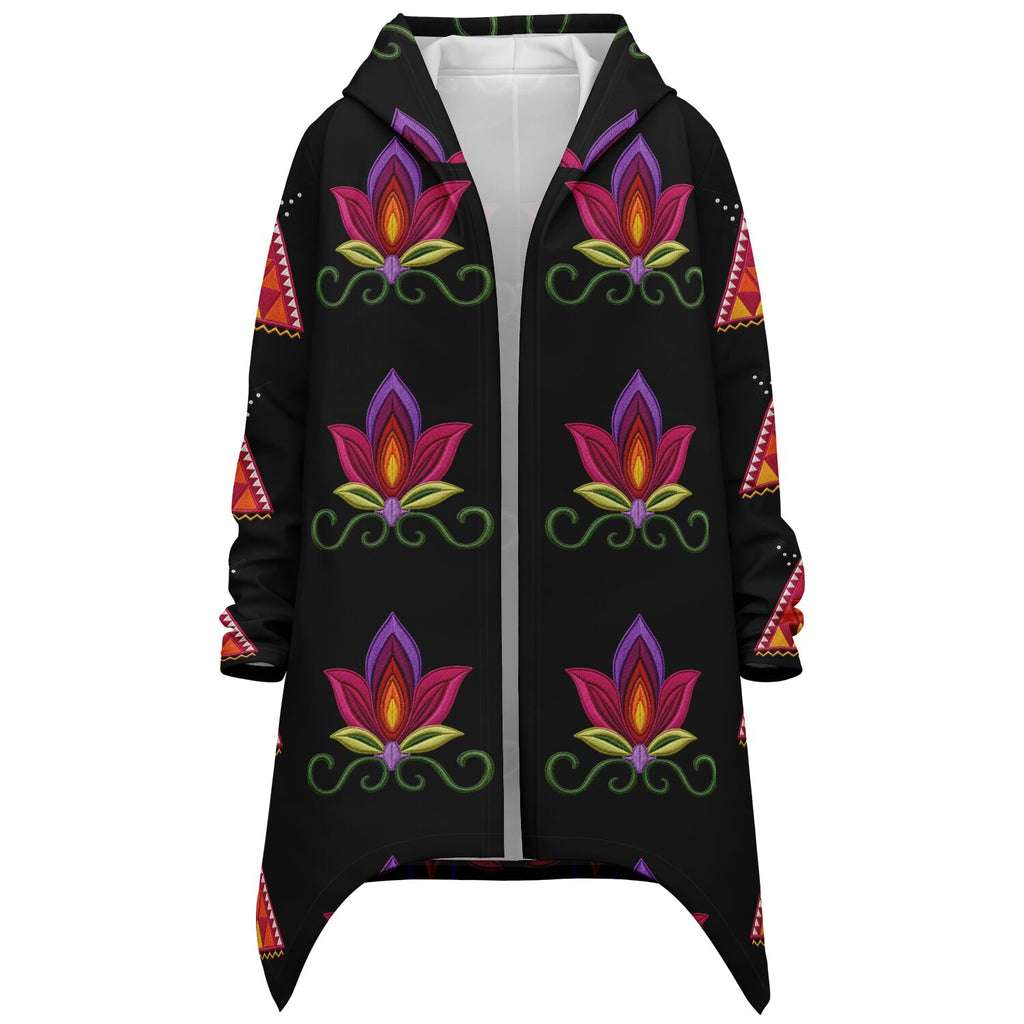 Fashion Elongated Hooded Cloak - AOP