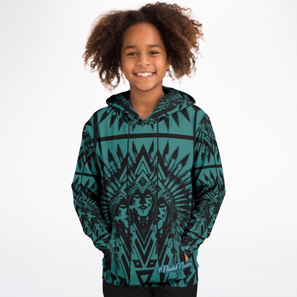 $NiieihiiNookei design Athletic Kids Hoodie - AOP