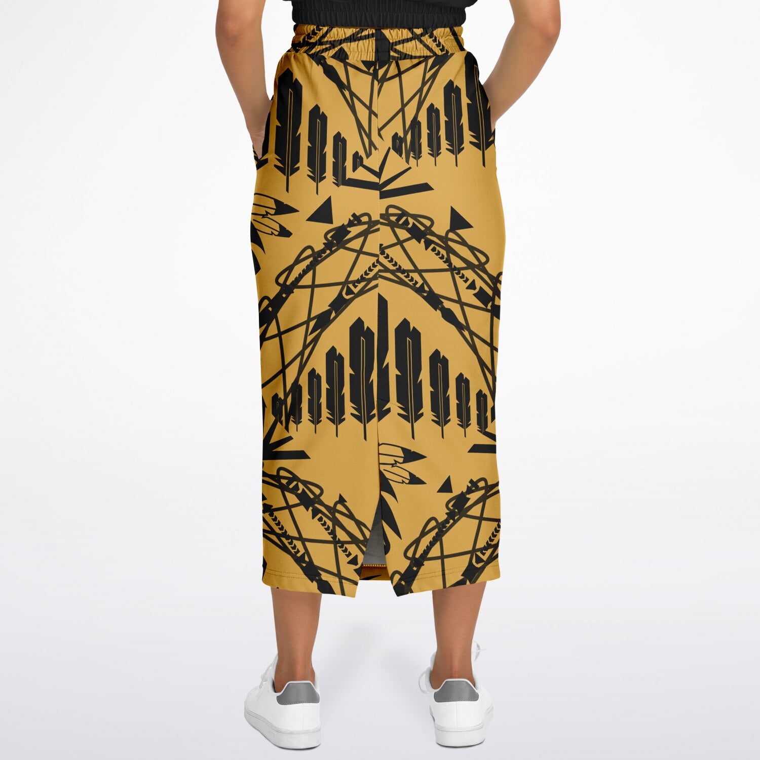 $NiieihiiNookei Athletic Long Pocket Skirt - AOP