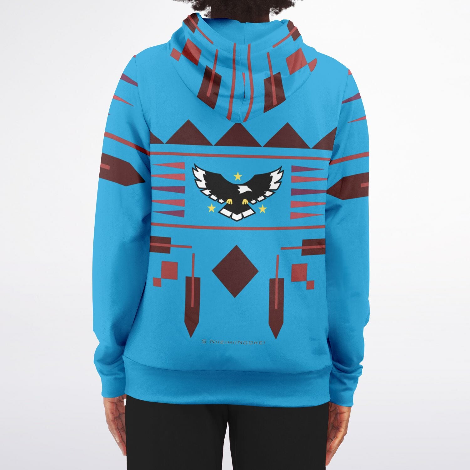 $NiieihiiNookei Athletic Zip-Up Hoodie - AOP