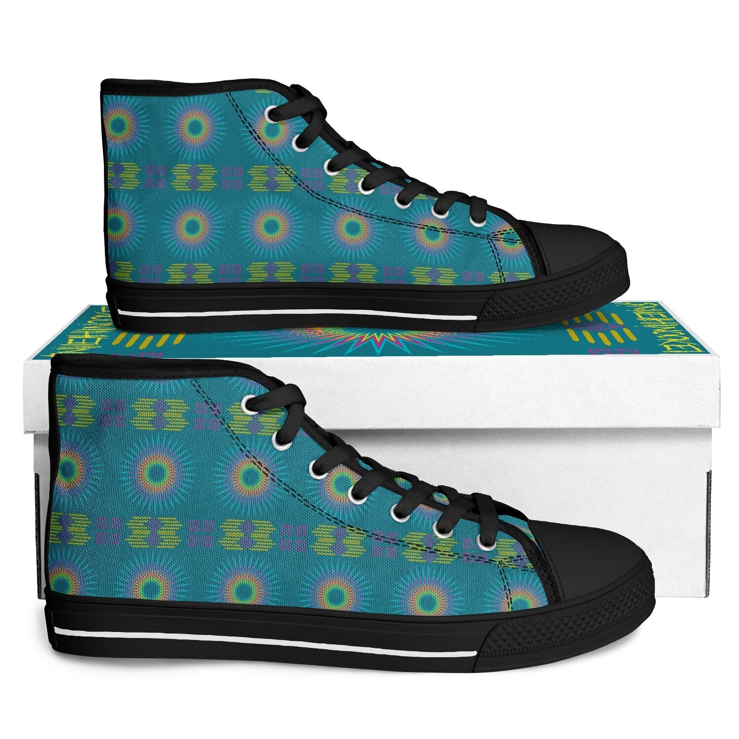 $NiieihiiNookei Urban Peak High Top Shoes - AOP