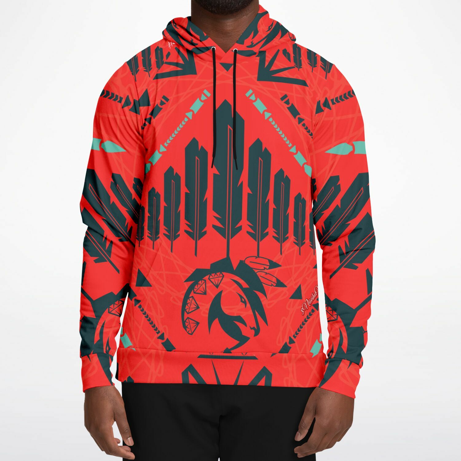 $NiieihiiNookei Athletic Hoodie - AOP
