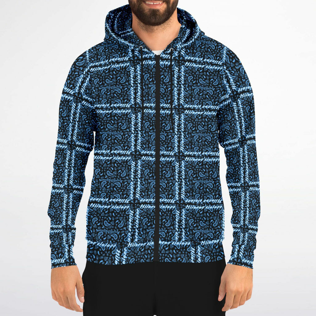$NiieihiiNookei Athletic Zip-Up Hoodie - AOP
