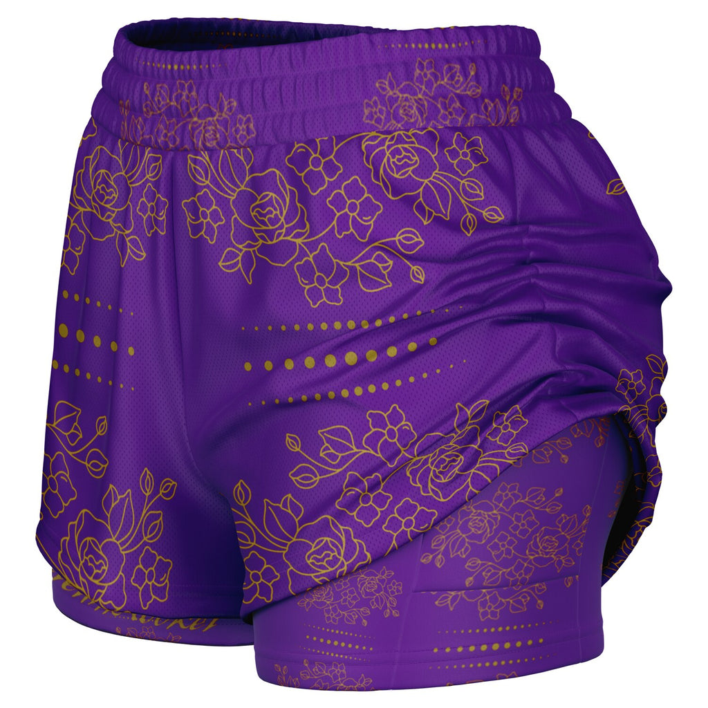 $NiieihiiNookei Women's 2-in-1 Shorts - AOP