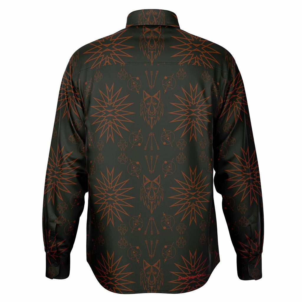 $NiieihiiNookei Long Sleeve Button Down Shirt - AOP
