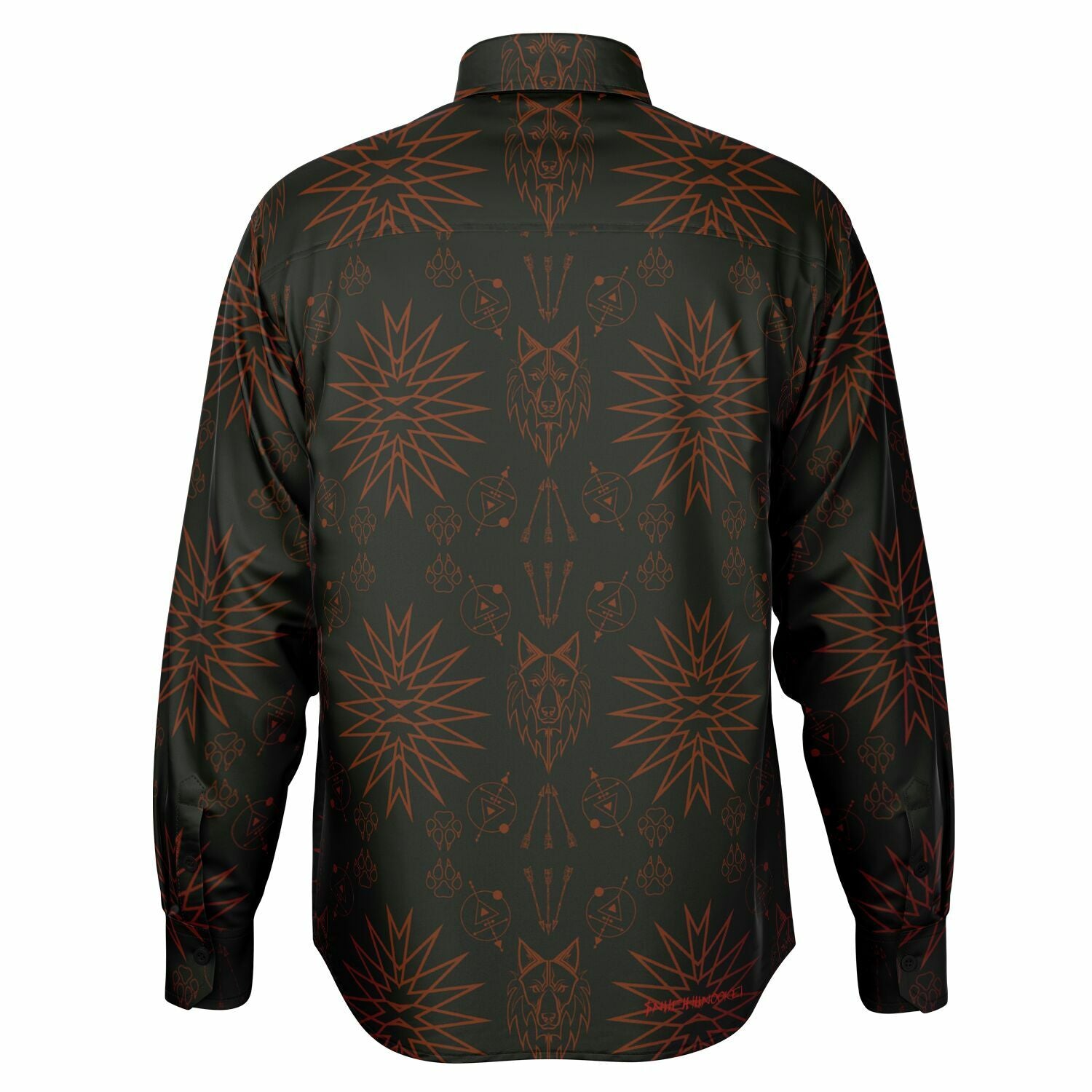 $NiieihiiNookei Long Sleeve Button Down Shirt - AOP