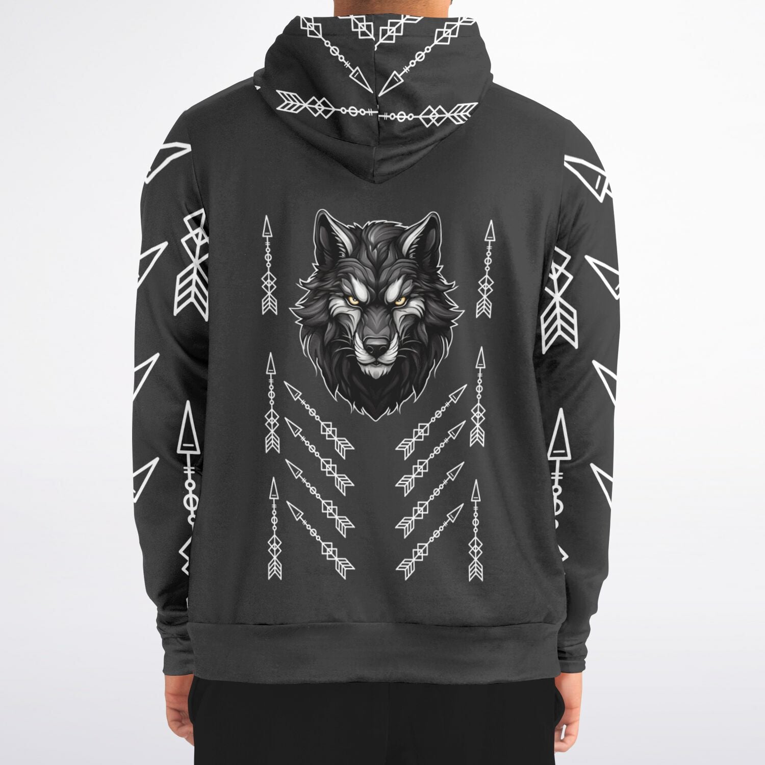 $NiieihiiNookei Athletic Zip-Up Hoodie - AOP