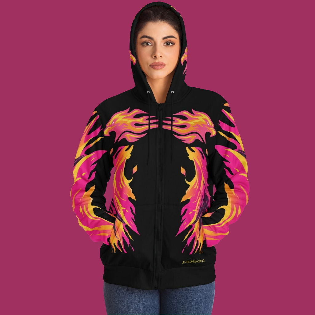 $NiieihiiNookei Microfleece Ziphoodie - AOP