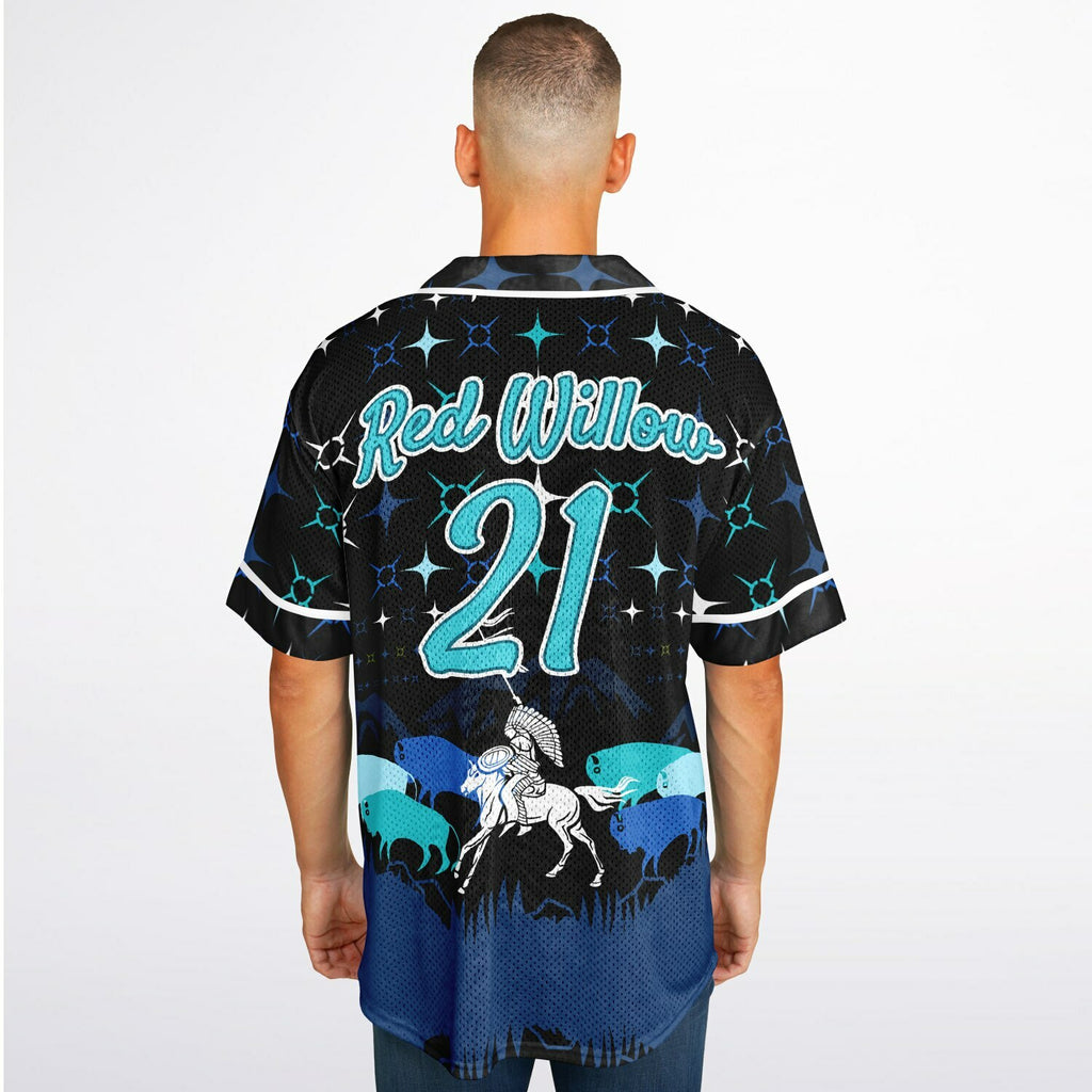 #21 Red Willow Premium Baseball Jersey - AOP