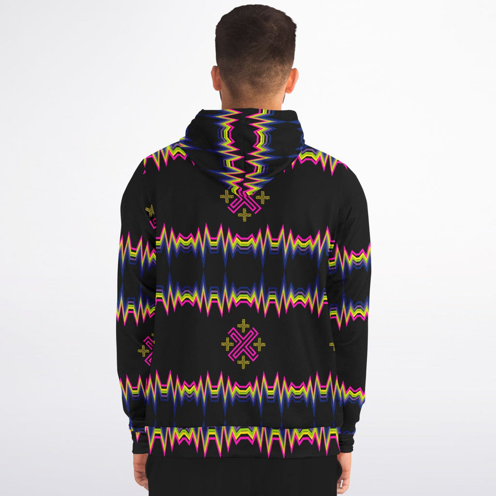 $NiieihiiNookei Athletic Zip-Up Hoodie - AOP