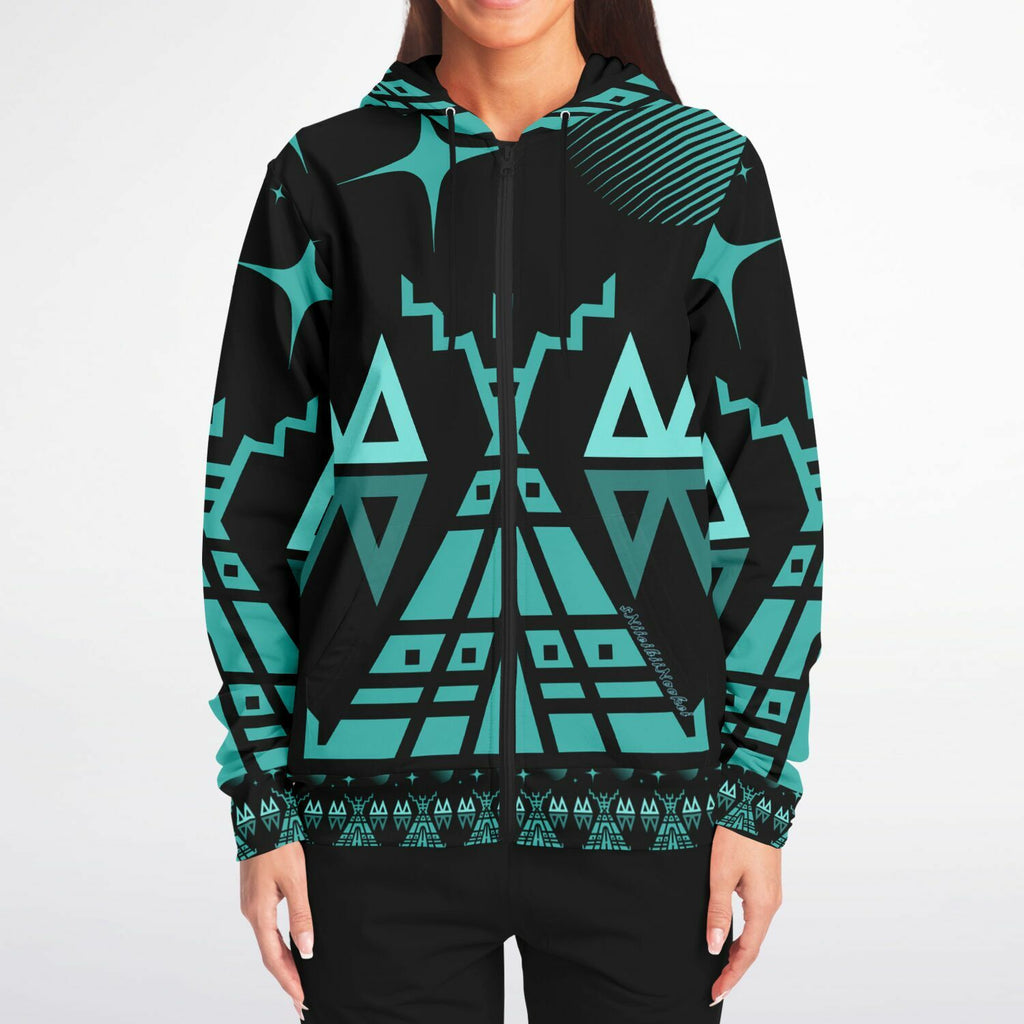 $NiieihiiNookei Fashion Zip-Up Hoodie - AOP