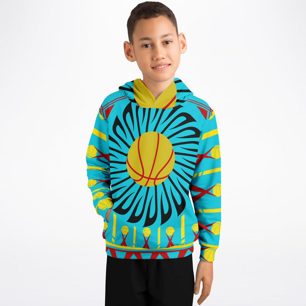 $NiieihiiNookei Athletic Kids Hoodie - AOP