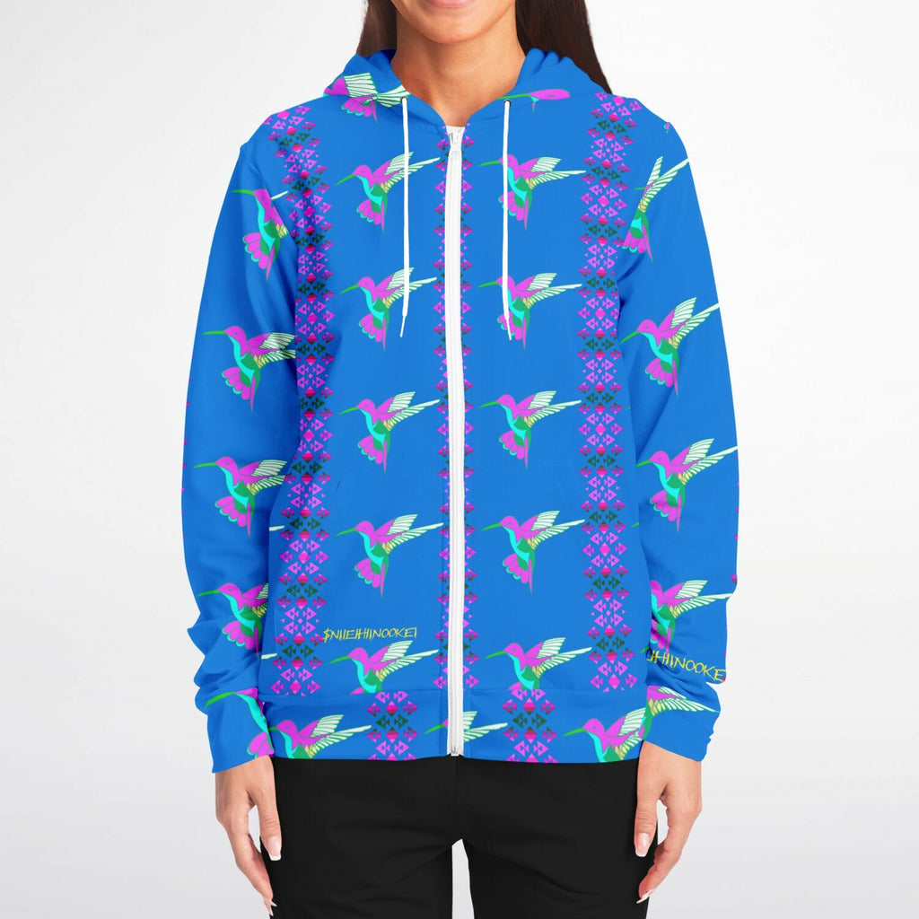 $NiieihiiNookei Athletic Zip-Up Hoodie - AOP