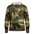 Northern Arapaho Tribe Logo Hooded Performance Shirt - AOP