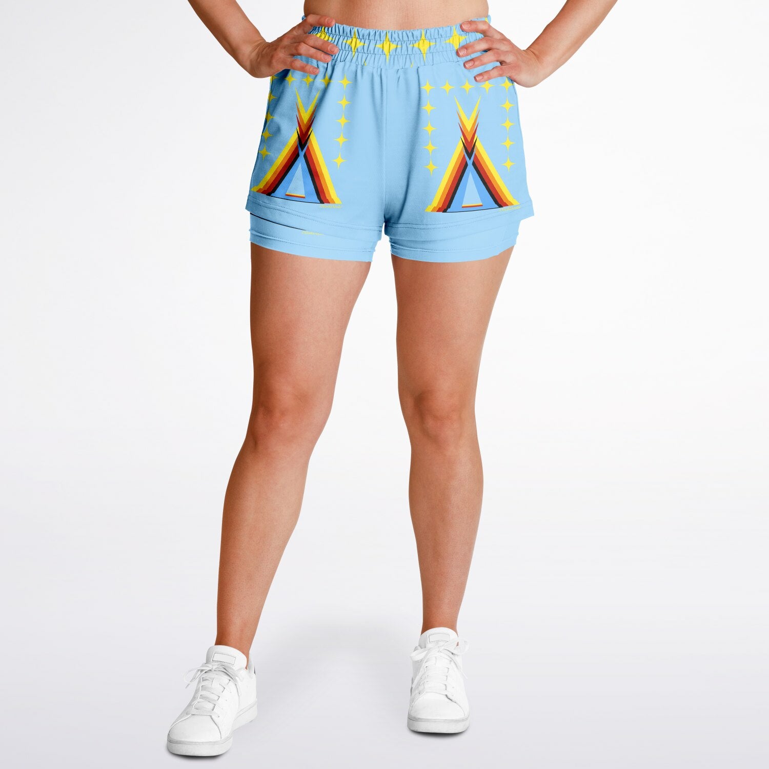 $NiieihiiNookei Women's 2-in-1 Shorts - AOP