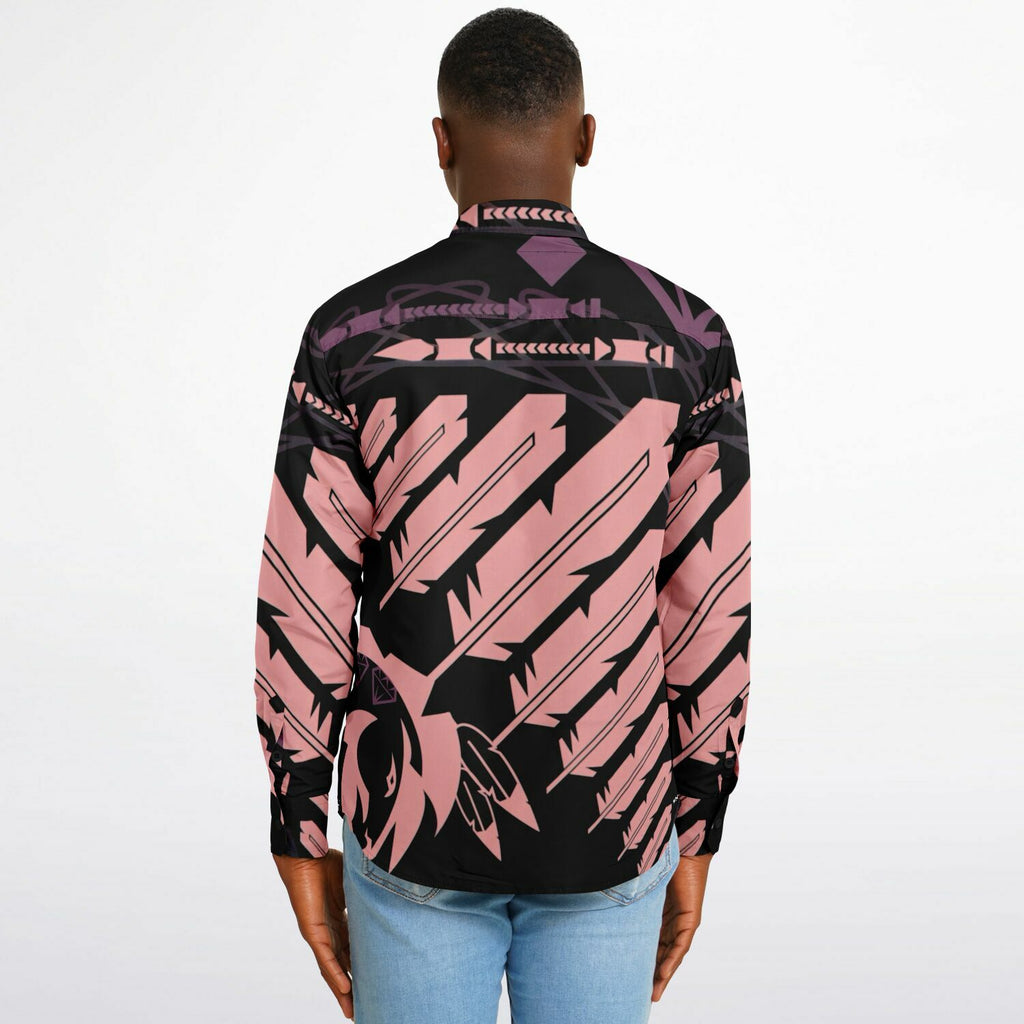$NiieihiiNookei Long Sleeve Button Down Shirt - AOP