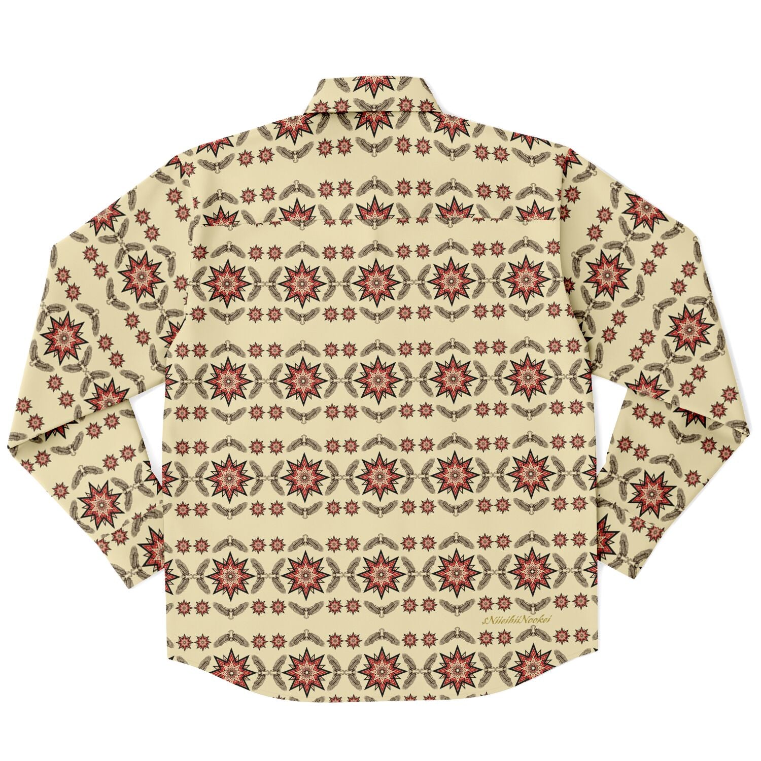 $NiieihiiNookei Long Sleeve Button Down Shirt - AOP