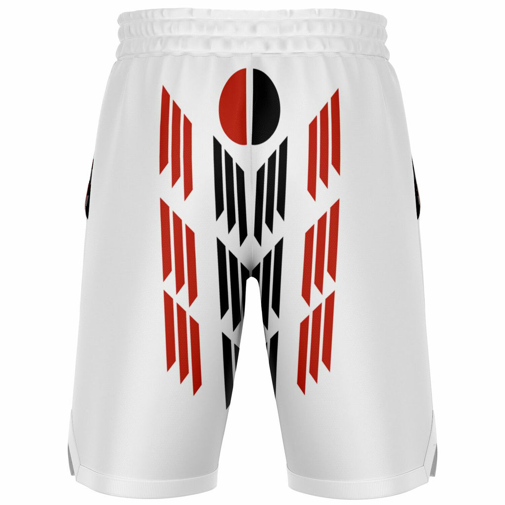 $NiieihiiNookei Arapaho Flag Design Basketball Short Rib - AOP