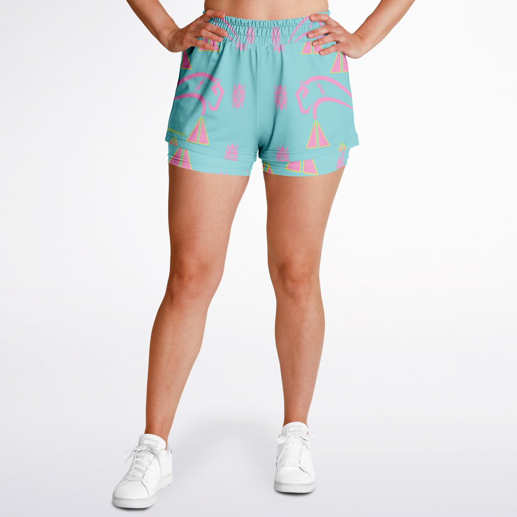 $NiieihiiNookei Women's 2-in-1 Shorts - AOP