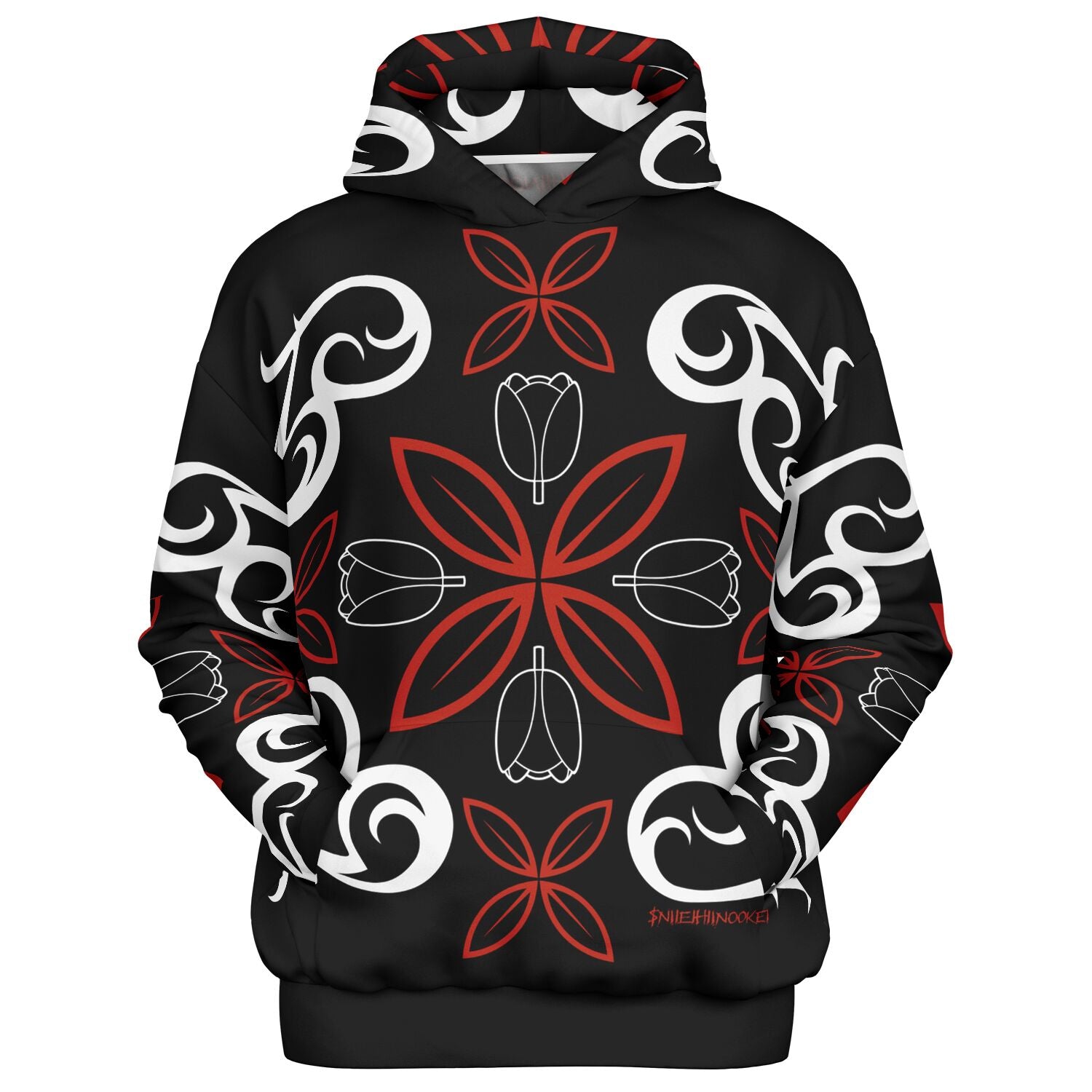 $NiieihiiNookei Heavyweight Oversized Hoodie - AOP