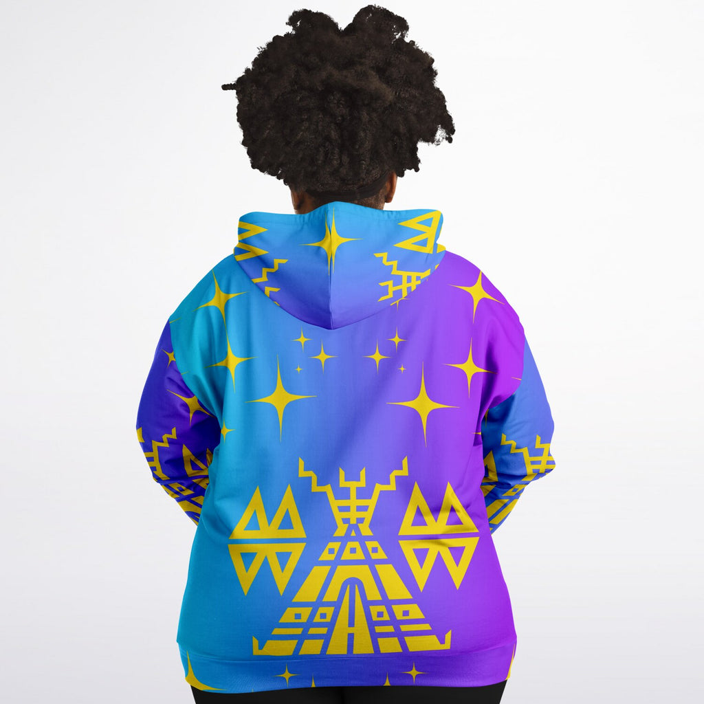 $NiieihiiNookei Fashion Plus-size Ziphoodie - AOP