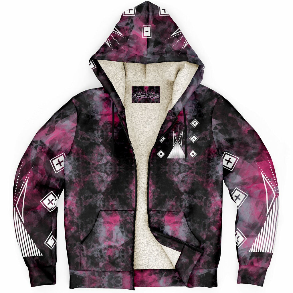 $NiieihiiNookei Microfleece Ziphoodie - AOP