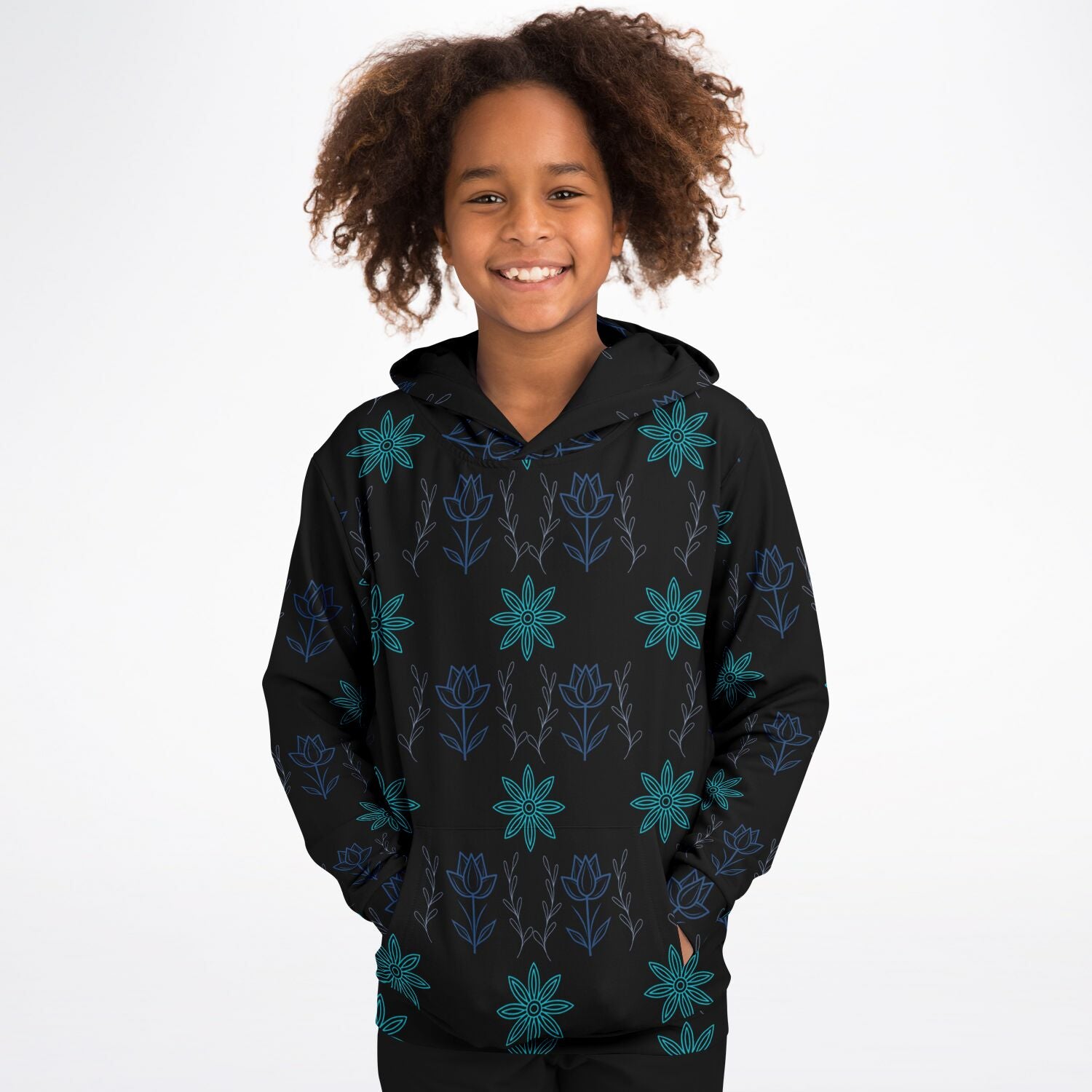 $NiieihiiNookei Athletic Kids Hoodie - AOP