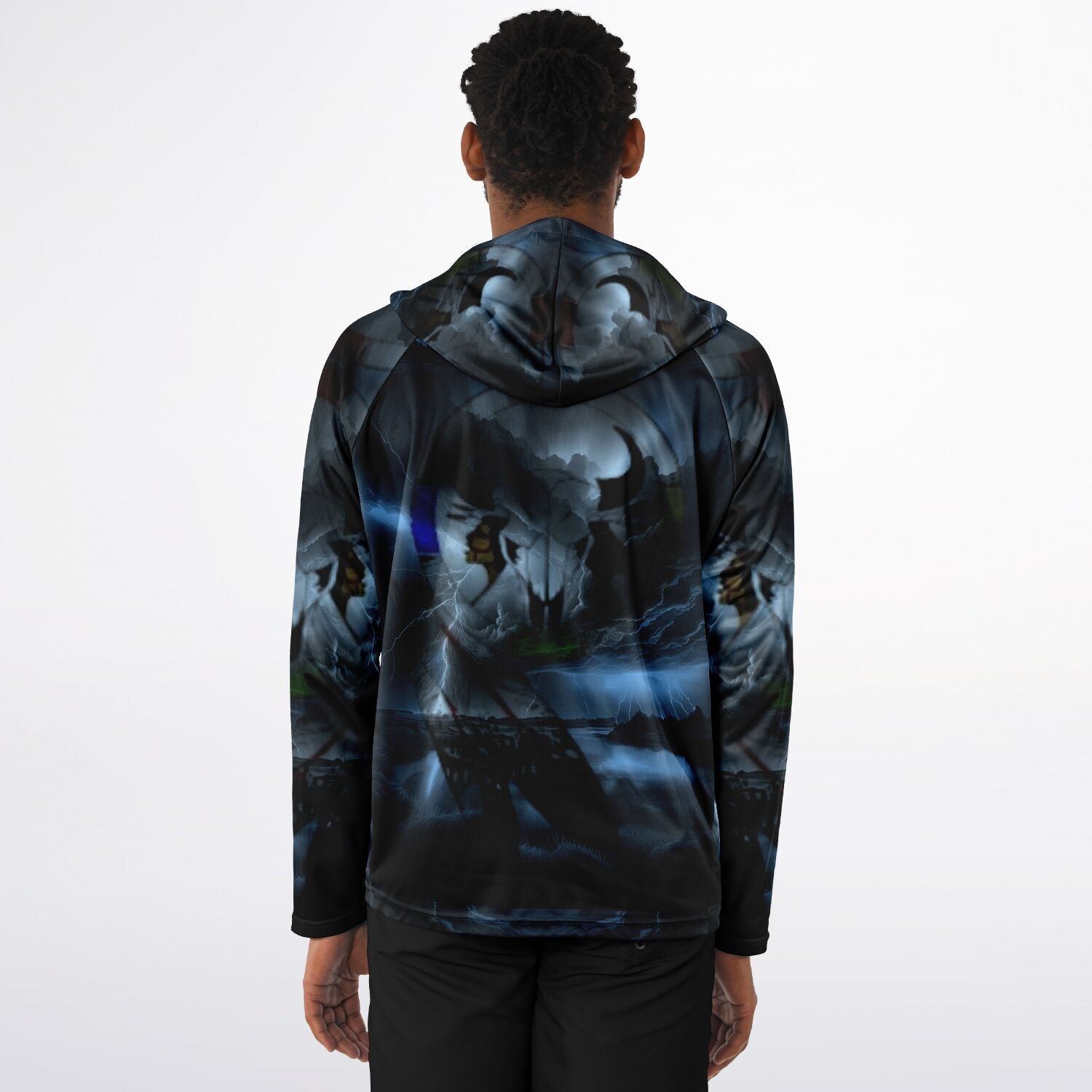 Northern Arapaho Tribe Logo Hooded Performance Shirt - AOP