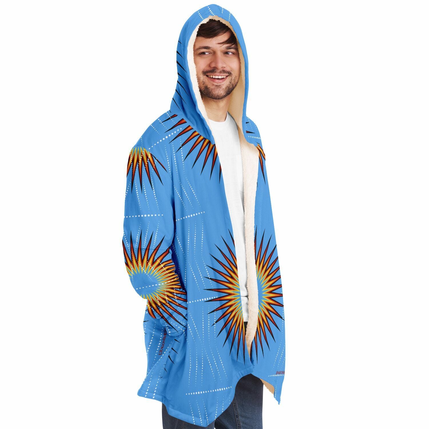 $NiieihiiNookei Microfleece Cloak - AOP