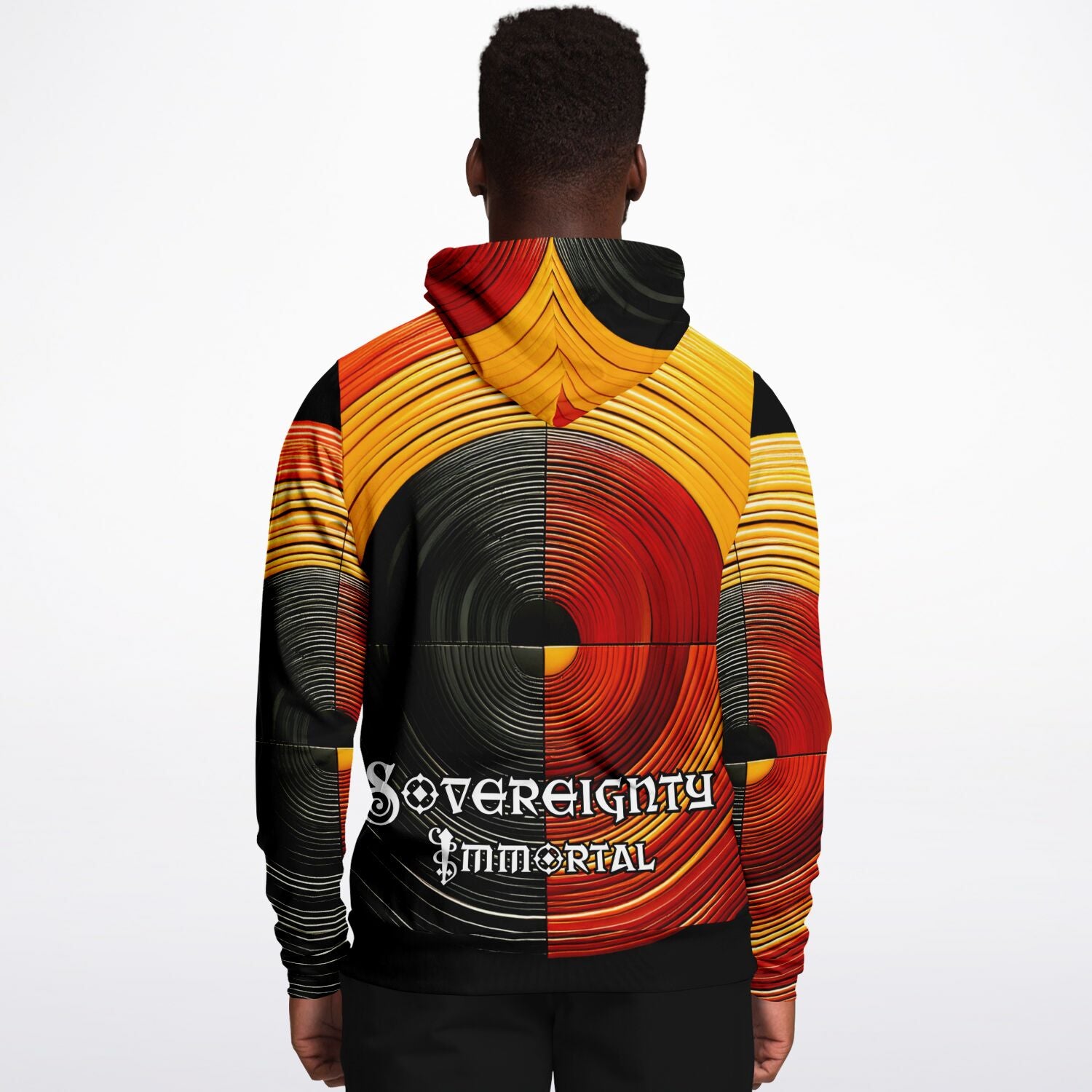 Sovereignty Immortal by $NiieihiiNookei Athletic Hoodie - AOP