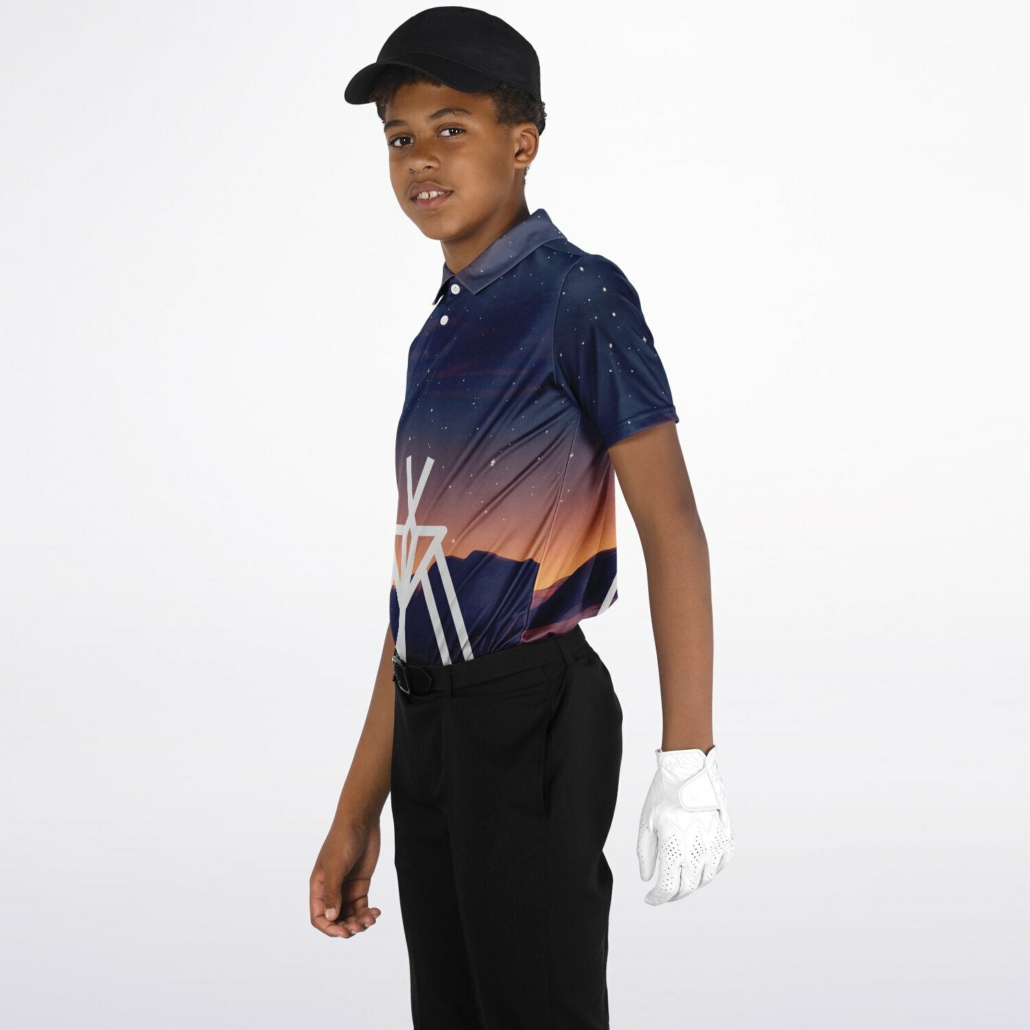 Eliana WhiteEagle design Kids Polo Shirt - AOP copy