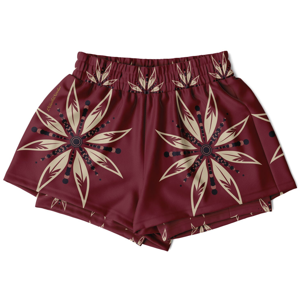 $NiieihiiNookei Women's 2-in-1 Shorts - AOP