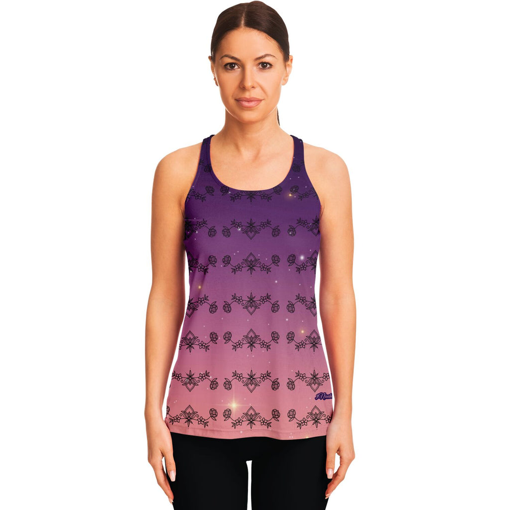 $NiieihiiNookei Flowy Racerback Tank Top - AOP