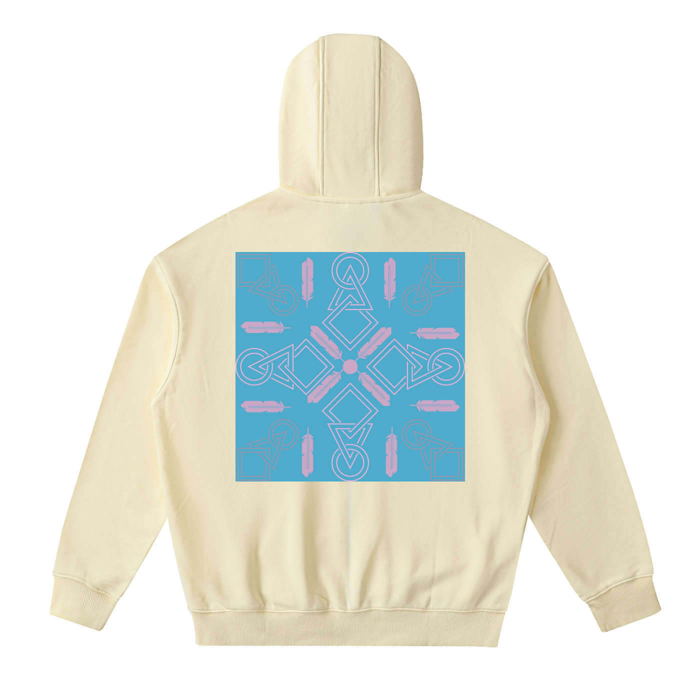 Drop-Shoulder Zip Up Hoodie
