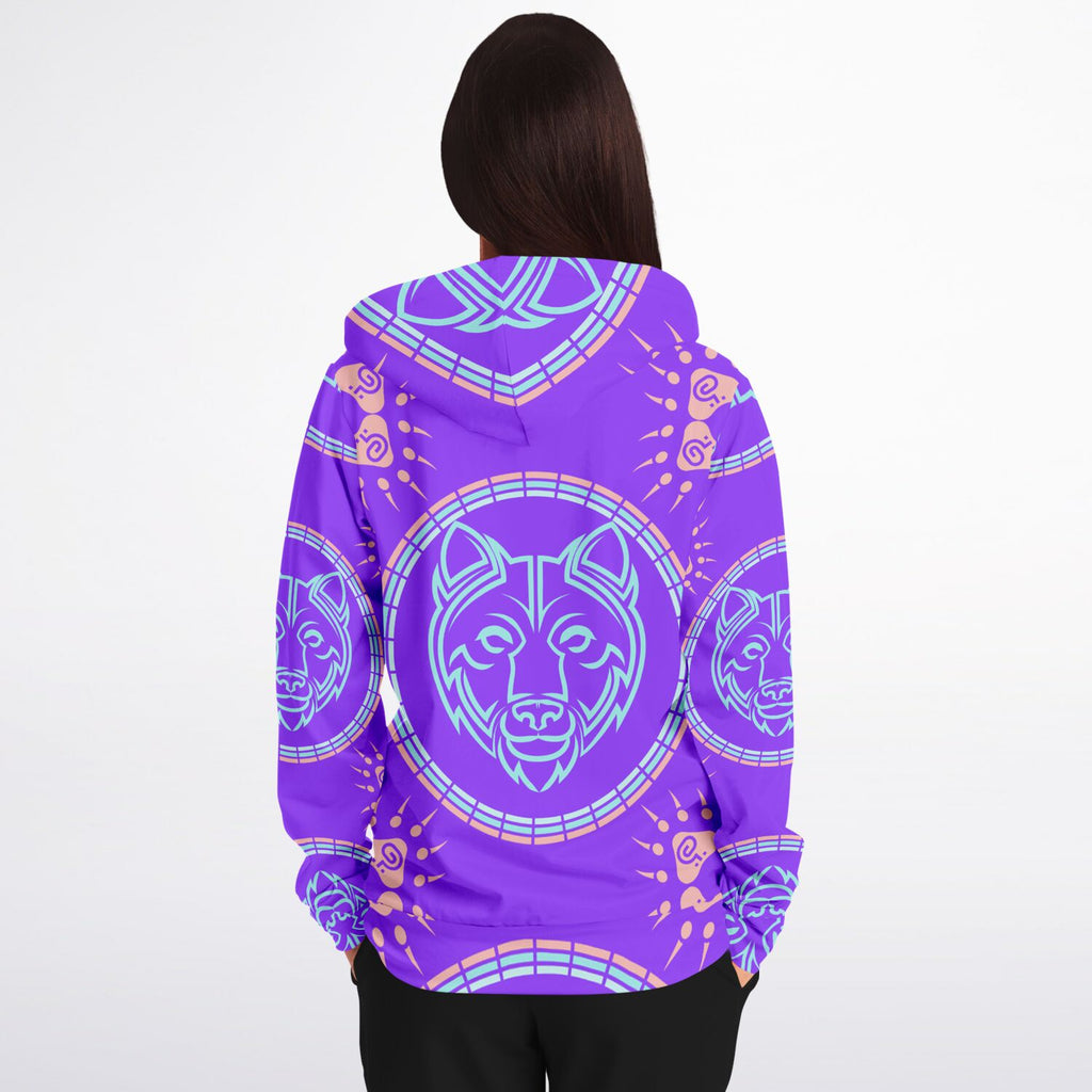 $NiieihiiNookei Bear Fashion Zip-Up Hoodie - AOP