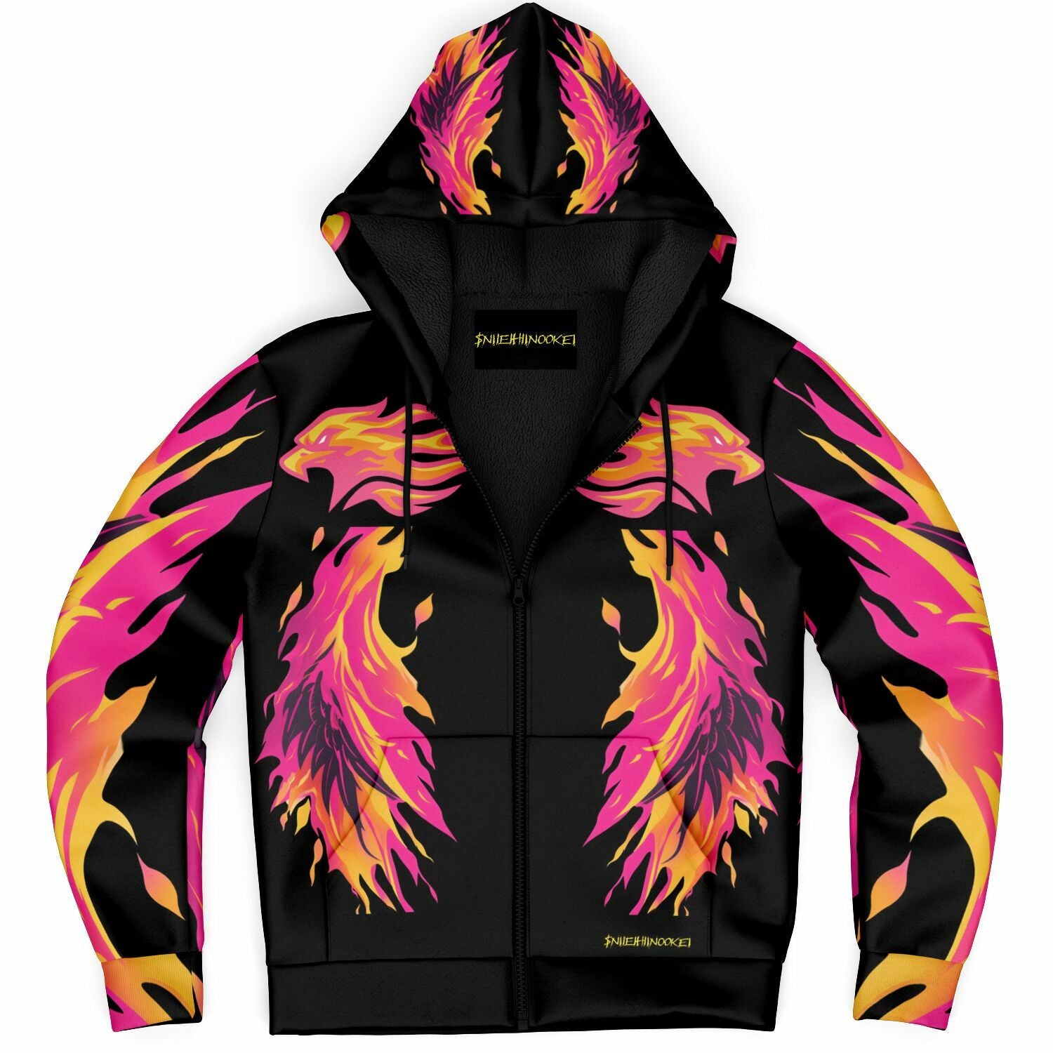 $NiieihiiNookei Microfleece Ziphoodie - AOP