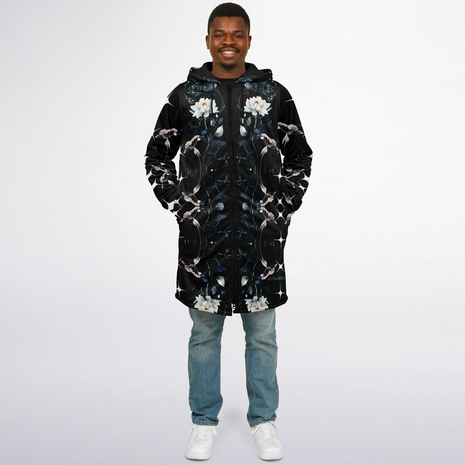 $NiieihiiNookei Zipper Cloak - AOP
