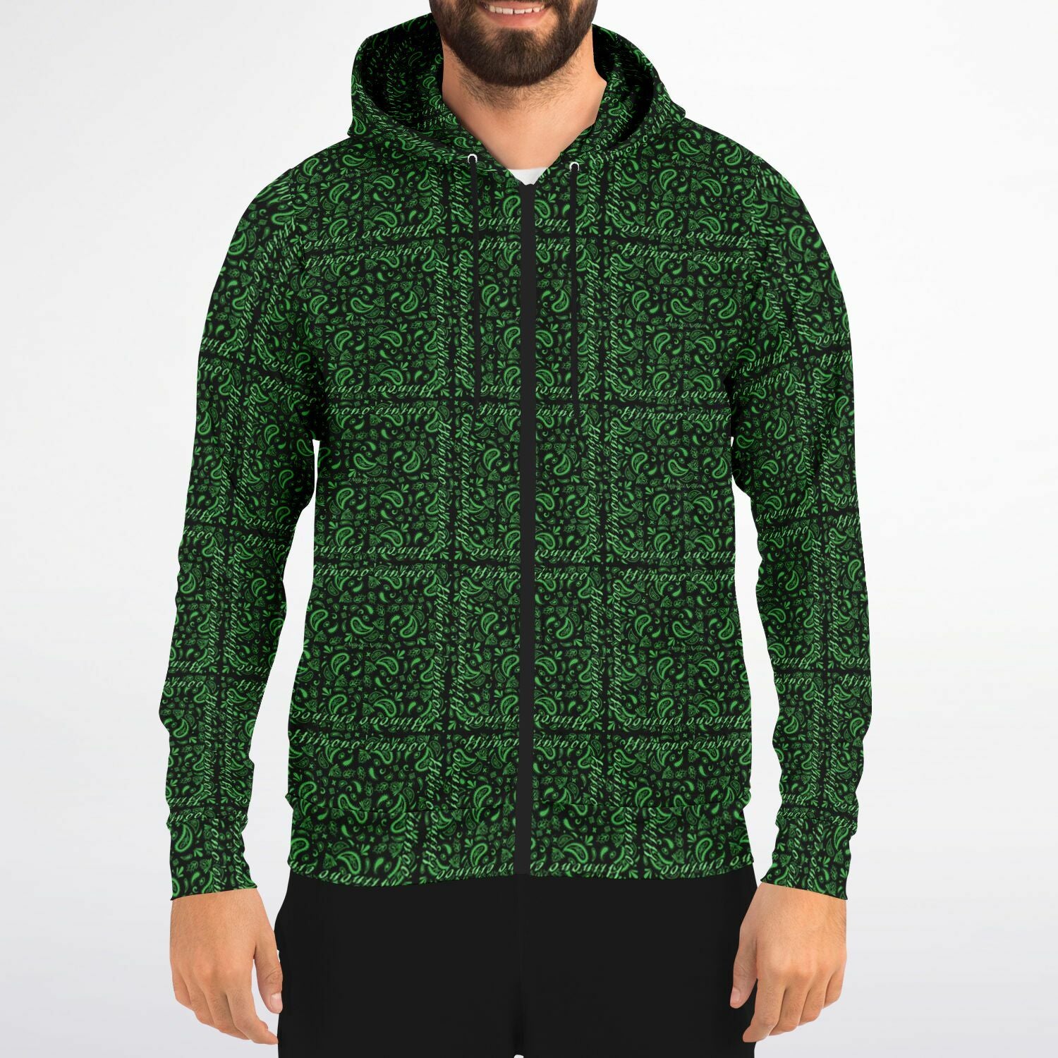 $NiieihiiNookei Athletic Zip-Up Hoodie - AOP