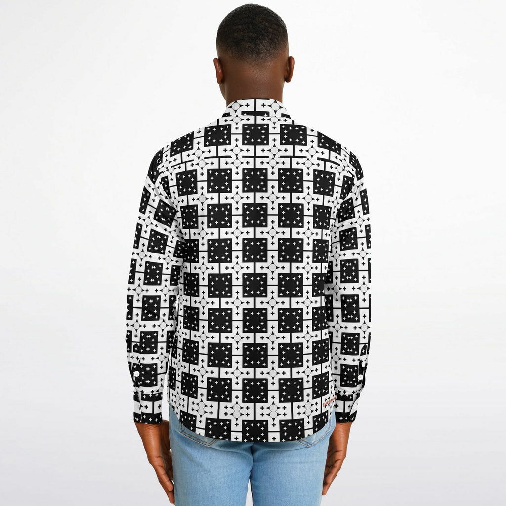 $NiieihiiNookei Long Sleeve Button Down Shirt - AOP
