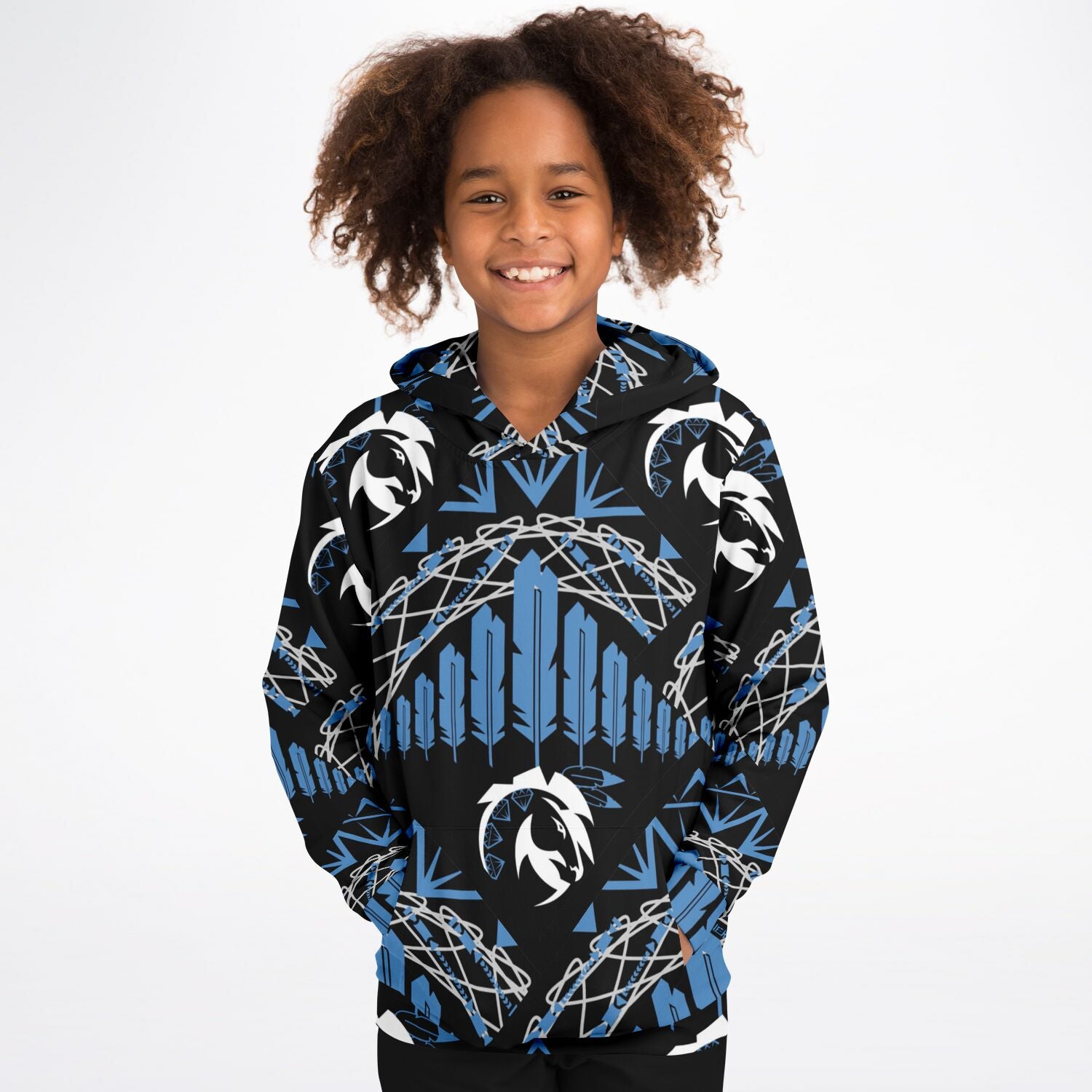 $NiieihiiNookei Athletic Kids Hoodie - AOP