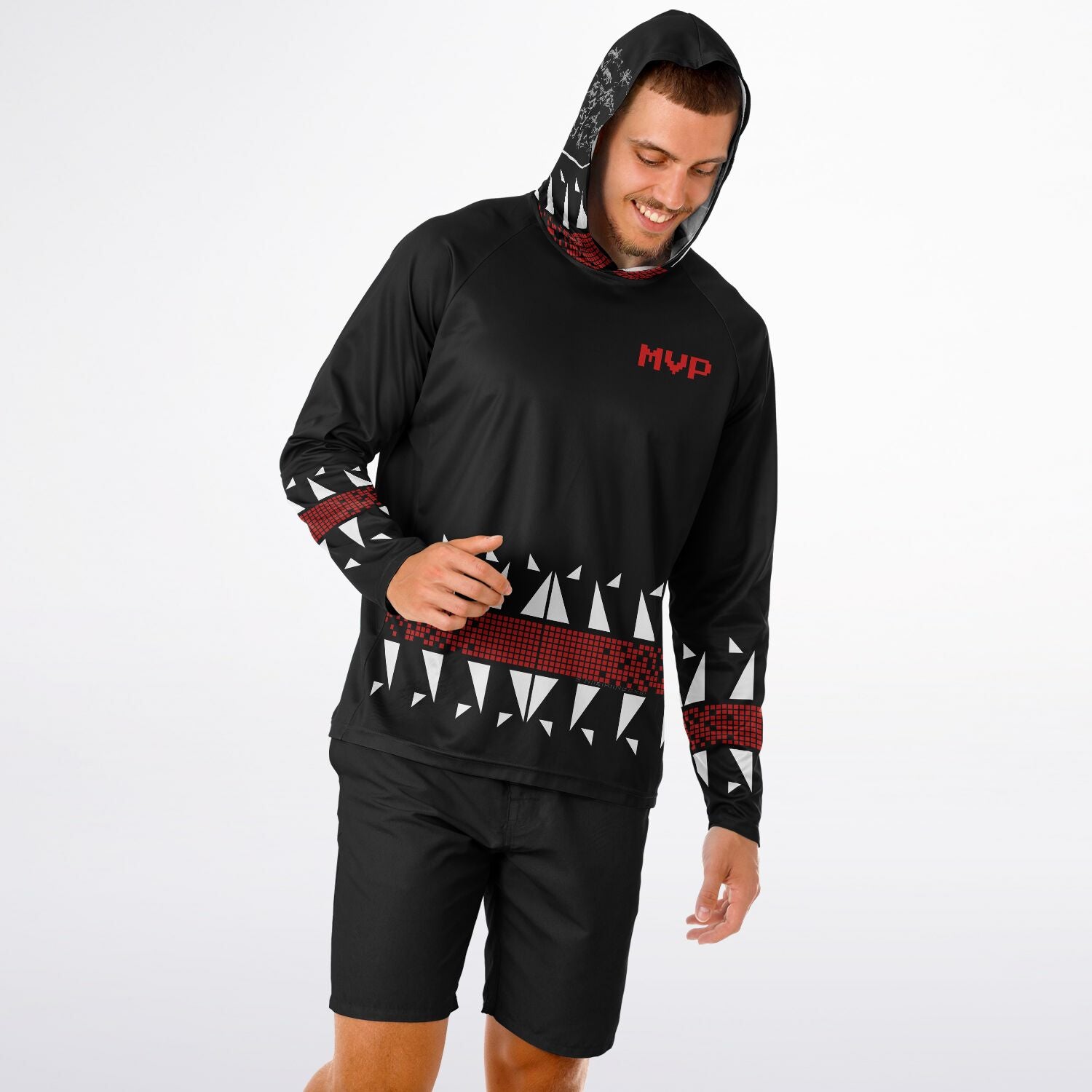 $NIIEIHIINOOKEI MVP BLBH Hooded Performance Shirt - AOP